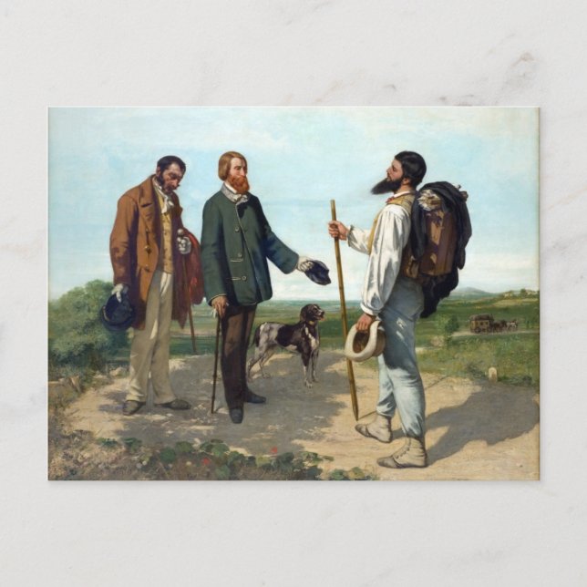 Gustave Courbet Painting Vykort (Framsida)