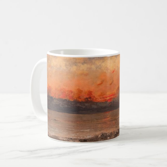Gustave Courbet - Solnedgång Kaffemugg (Framsida vänster)