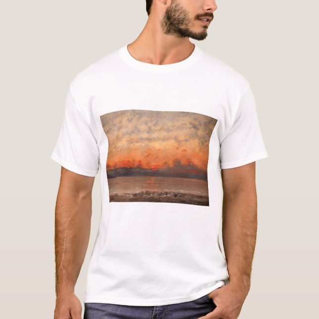 Gustave Courbet - Solnedgång T Shirt (Framsida)