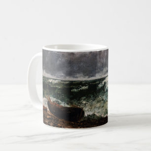 Gustave Courbet - Stormy Sea/Wave Kaffemugg