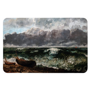 Gustave Courbet - Stormy Sea/Wave Magnet