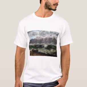 Gustave Courbet - Stormy Sea/Wave T Shirt