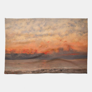 Gustave Courbet - Sunset Kökshandduk
