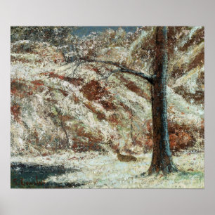 Gustave Courbet - vinterlandskap Poster