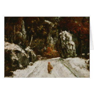 Gustave Courbet - Vintern i Jura Hälsningskort