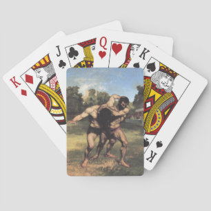 Gustave Courbet Wrestlers Kortlek