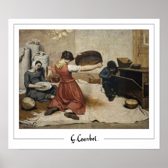 Gustave Courbet Zedign Art Poster #175-2 (Framsidan)