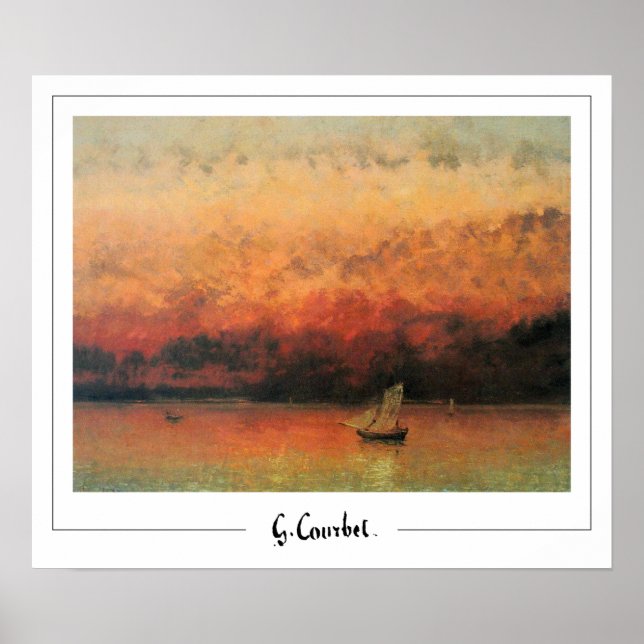 Gustave Courbet Zedign konstaffisch #128-2 Poster (Framsidan)
