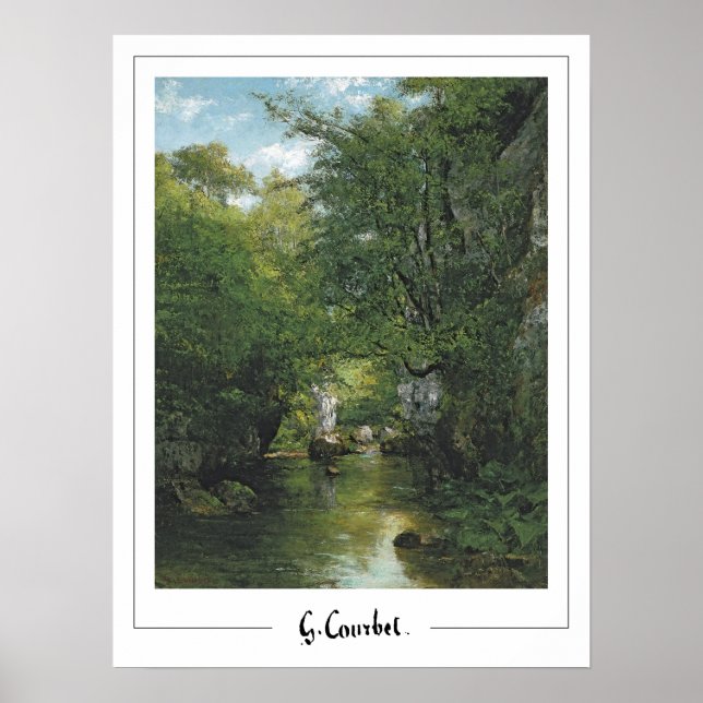 Gustave Courbet Zedign konstaffisch #22 Poster (Framsidan)
