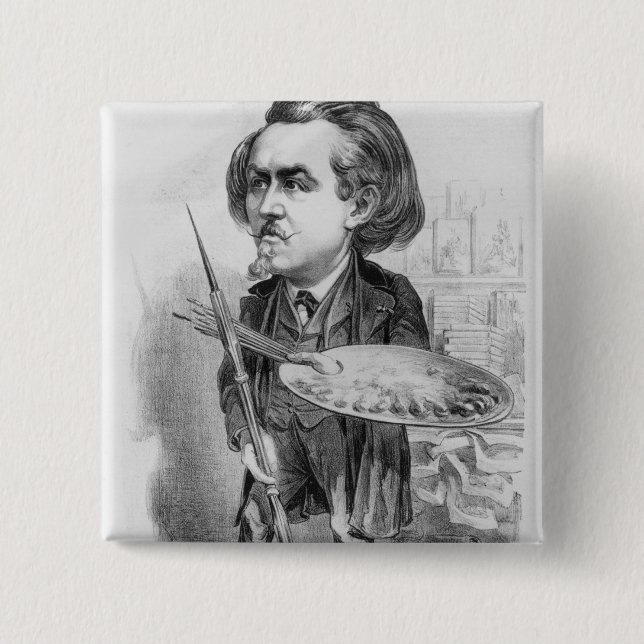 Gustave Dore (1832-83), karikatyr från 'Le Boulev Knapp (Framsida)