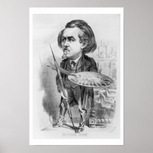 Gustave Dore (1832-83), karikatyr från 'Le Boulev Poster