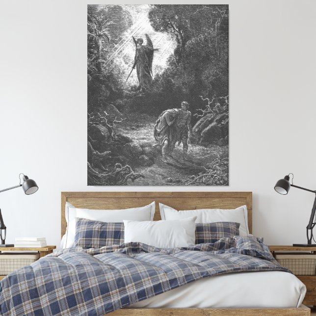 Gustave Doré - Adam och Eva förvisas från Eden Canvastryck (Insitu (sovrum))
