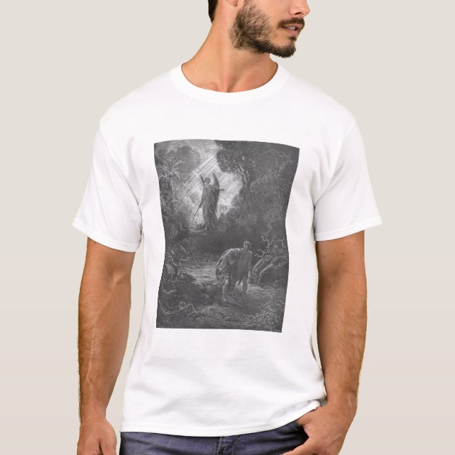 Gustave Dore Adam och Kväll Driven ut ur Eden T Shirt (Framsida)