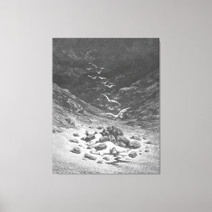 Gustave Doré - Akan stenades till döds Canvastryck