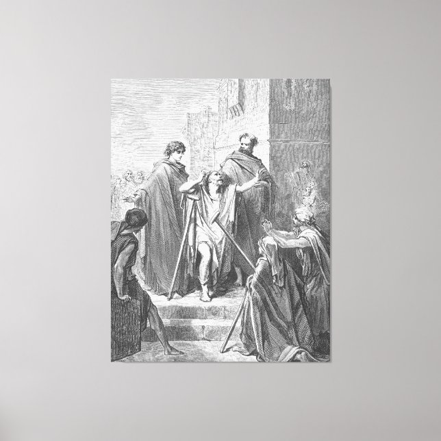 Gustave Doré - Apostlagärningarna 3 Petrus och Joh Canvastryck (Framsida)