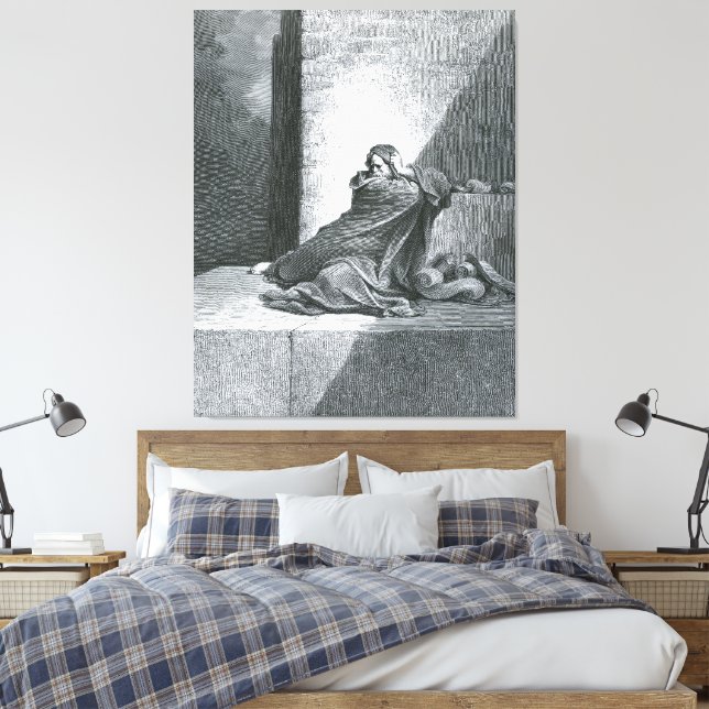 Gustave Doré - Baruch Writes Down Jeremiah's Proph Canvastryck (Insitu (sovrum))