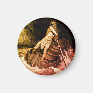 Gustave Doré - Caron Rving/Dante's Inferno Magnet