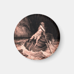 Gustave Doré - Caron Rving/Dante's Inferno Magnet