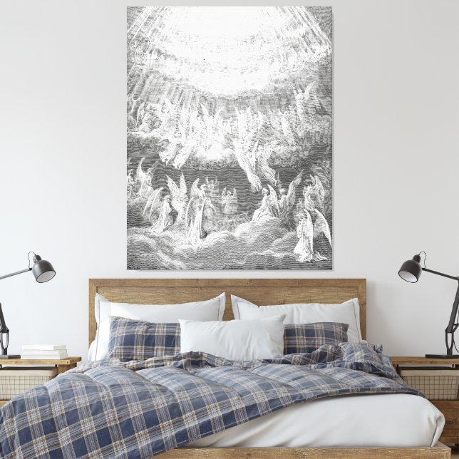 Gustave Doré - De saligdas hymn Canvastryck (Insitu (sovrum))