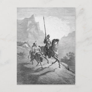 Gustave Dore: Don Quijote och Sancho Setting out Vykort