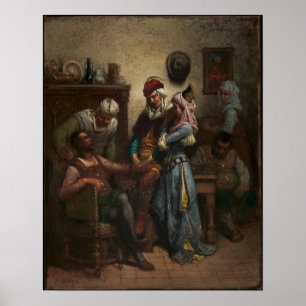 Gustave Doré Don Quixote och Sancho Panza Poster