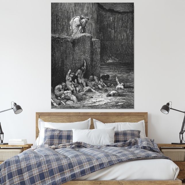 Gustave Doré - Egyptens förstfödda är  Canvastryck (Insitu (sovrum))