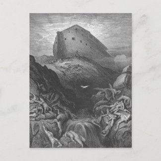 Gustave Doré - En duva sänds ut från arken Vykort