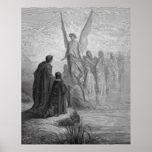 Gustave Dore Engrave Dante Purgatory Illustratio Poster