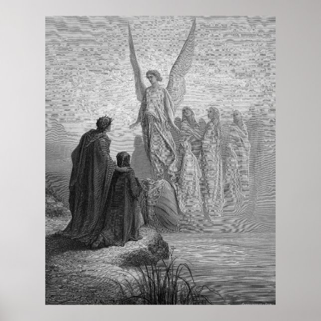 Gustave Dore Engrave Dante Purgatory Illustratio Poster (Framsidan)