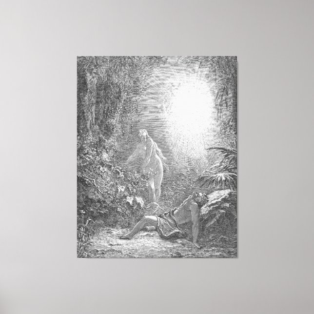Gustave Doré - Evas skapelse Canvastryck (Framsida)