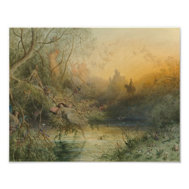 Gustave Dore - Fairy Land Fototryck (Framsidan)
