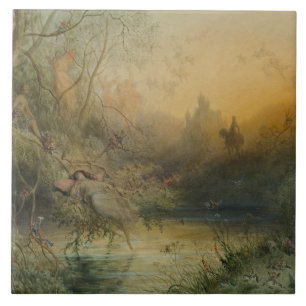 Gustave Dore - Fairy Land Kakelplatta