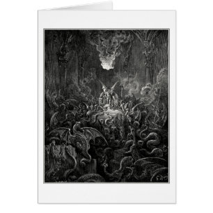 Gustave Dore: fasligt var buller Hälsningskort