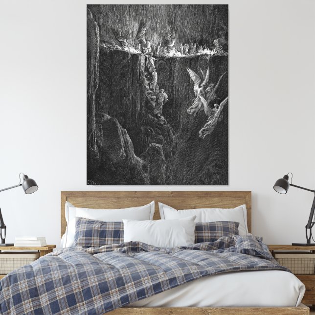 Gustave Doré - Flammornas Mur Canvastryck (Insitu (sovrum))