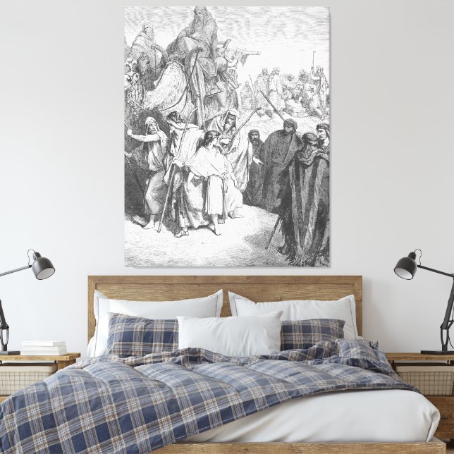Gustave Doré - Joseph is Sold by His Brothers Canvastryck (Insitu (sovrum))