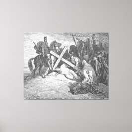 Gustave Doré - Lukasevangeliet 23A Jesus anländer Canvastryck