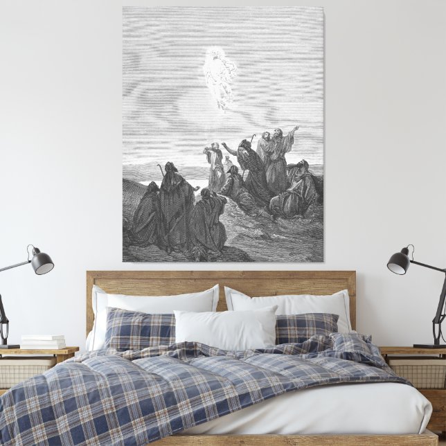 Gustave Doré - Luke 24B Jesus Ascends to Heaven Canvastryck (Insitu (sovrum))