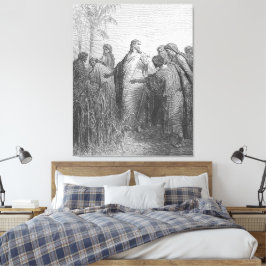 Gustave Doré - Markus 2 lärjungarna plockar säd på Canvastryck