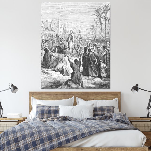 Gustave Doré - Matt 21 Jesus Enters Into Jerusalem Canvastryck (Insitu (sovrum))