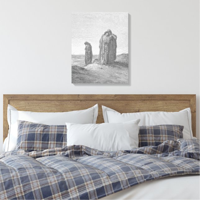 Gustave Doré - Naomi och hennes svärdöttrar Canvastryck (Insitu (sovrum))