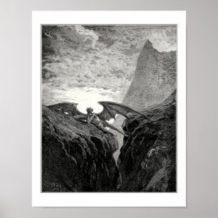 Gustave Dore: Nu natten som hon jagar, började Poster
