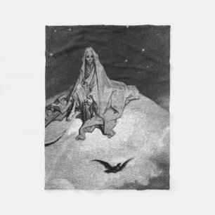 Gustave Dore - Raven Fleecefilt