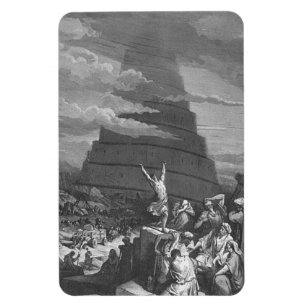 Gustave Dore-sammanblandning av Tunga Torn i Babel Magnet