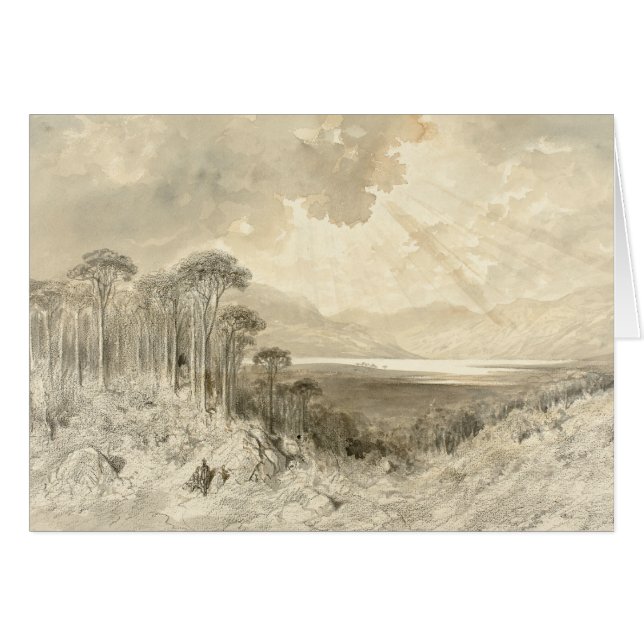 Gustave Dore - Scottish Ligcape Hälsningskort (Framsidan Horizontal)