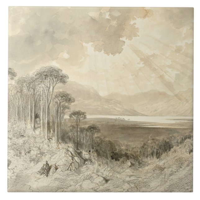 Gustave Dore - Scottish Ligcape Kakelplatta (Framsidan)