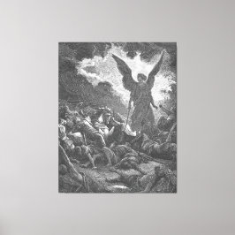 Gustave Doré - Sennacheribs armé förintas Canvastryck