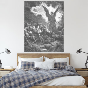 Gustave Doré - Sennacheribs armé förintas Canvastryck
