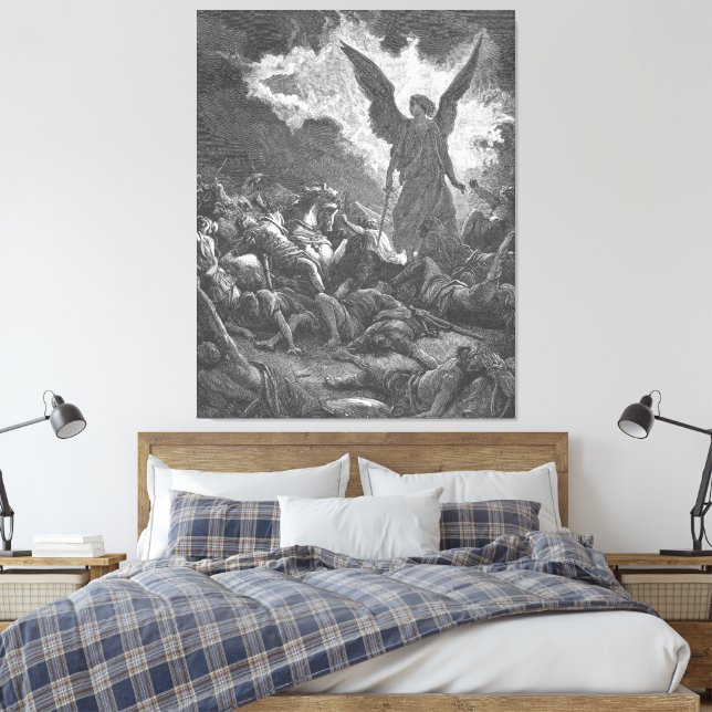 Gustave Doré - Sennacheribs armé förintas Canvastryck (Insitu (sovrum))