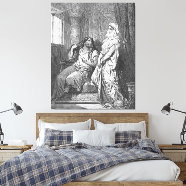 Gustave Doré - Simson och Delila Canvastryck (Insitu (sovrum))