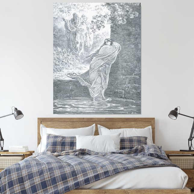 Gustave Doré - Susanna in the Bath Canvastryck (Insitu (sovrum))